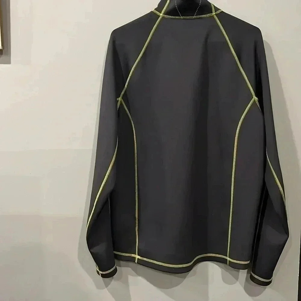 [L]SUNICE  Pullover Mens  Gray Golf Long Sleeve Quarter Zip-NWOT - Picture 6 of 6